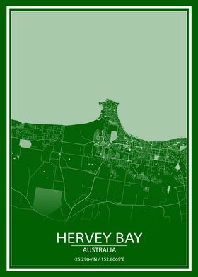 Hervey Bay AUS Green Map