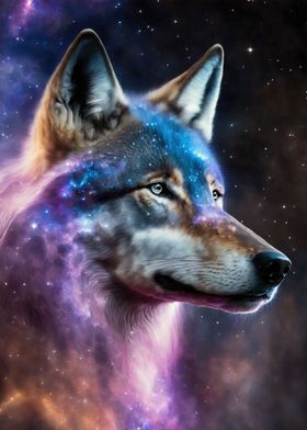 Mystical Nebula Wolf