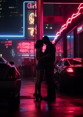 Neon kiss