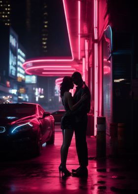 Neon kiss