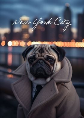 Pug NYC Fashion Photo