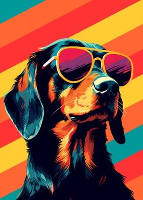 Cool Pup with Sunglasses