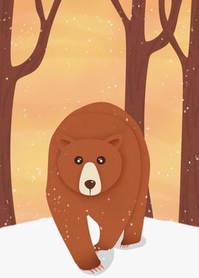 Cute Bear Illustration 