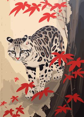 Ocelot Japanese Painting