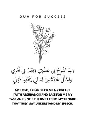 Dua of Moses for success 