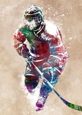 Hockey sport art
