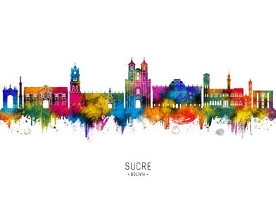 Sucre Bolivia Skyline