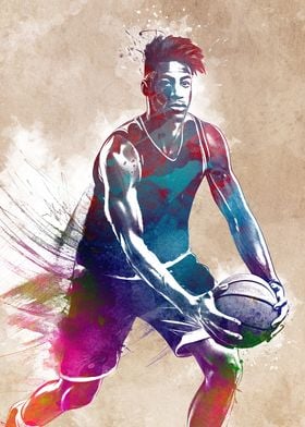 Basketball sport art
