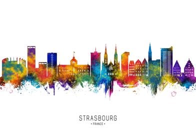 Strasbourg France Skyline