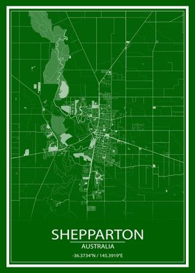 Shepparton AUS Green Map