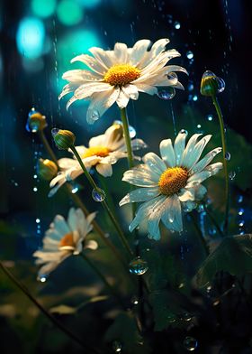 Rainy Chamomile flower