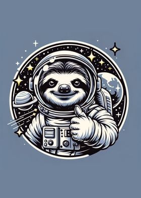 Sloth Astronaut in Space