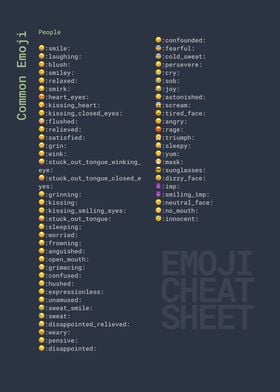 Emoji People Cheatsheet