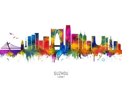 Suzhou China Skyline