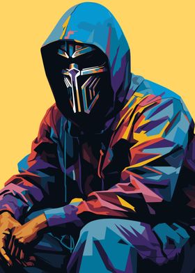 MF Doom WPAP Popart