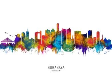 Surabaya Indonesia Skyline