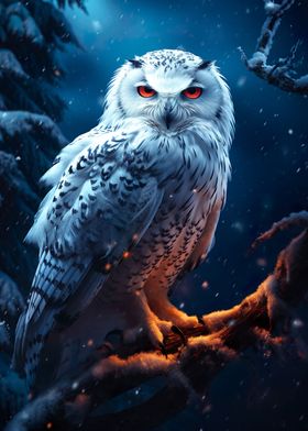 Epic Snowy Snow Owl