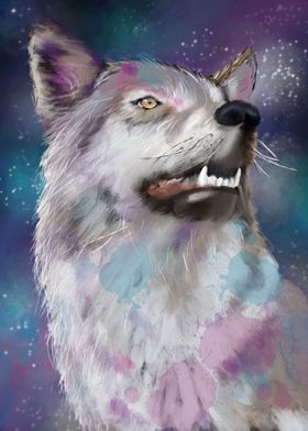 Wolf Painting