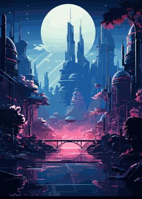 Anime Futuristic City