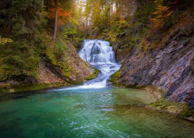 Waterfall in Autumn