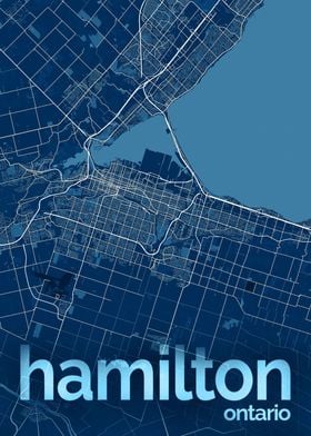 Hamilton City Street Map