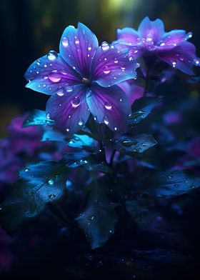 Rainy Violet flower