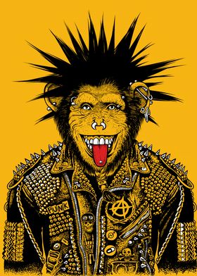 punker monkey smile