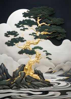 Abstract Big Tree Bonsai