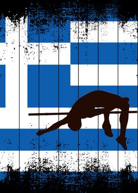 Greek man jumps in height