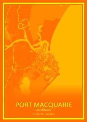 Port Macquarie Orange Map