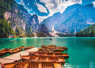 Lago di Braies mountain