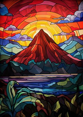 Stained Glass Volcano