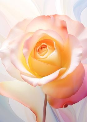 Close up golden rose