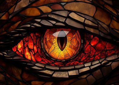 Stained Glass Dragons Eye
