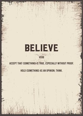 believe