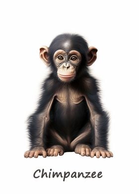 Chimpanzee baby 