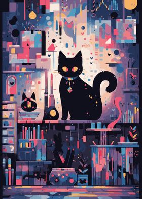 Cats Abstract Studio