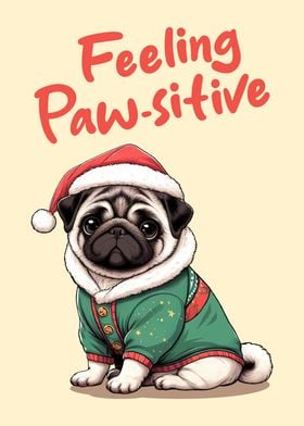 Pawsitive Christmas Pug