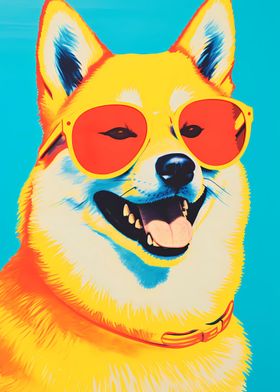 Doge with glasses