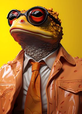 Frog in suit