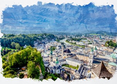 View of Salzburg Austria