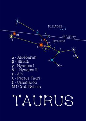 Zodiac Stars Taurus