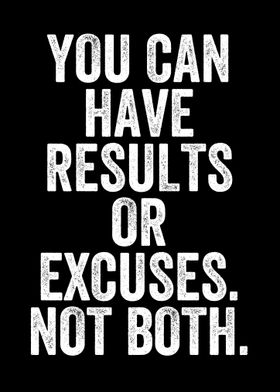 You can have results