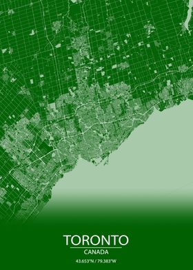 Toronto Canada Green Map