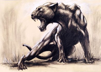 Charcoal Panther