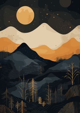 Starry Night Desert
