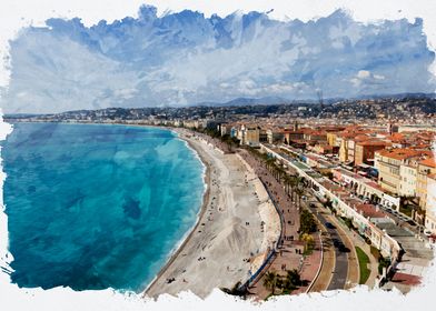 View of Nice France