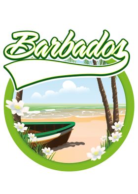Barbados travel poster