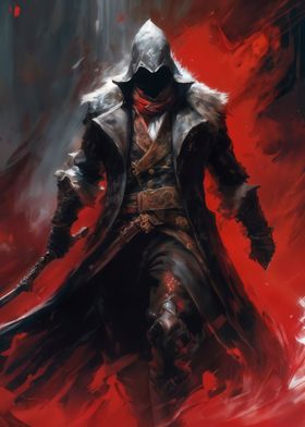 Dark warrior of assassins