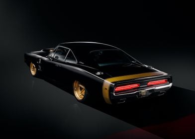 Black dodge charger 